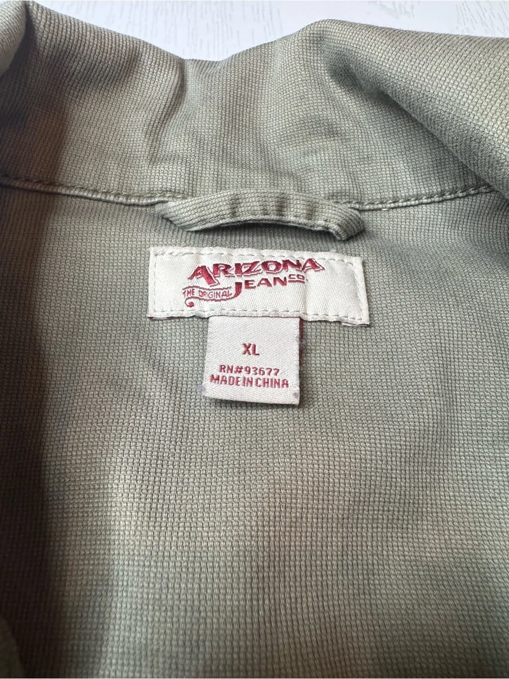 Arizona Jean Company Juniors Olive Green Utility Vest